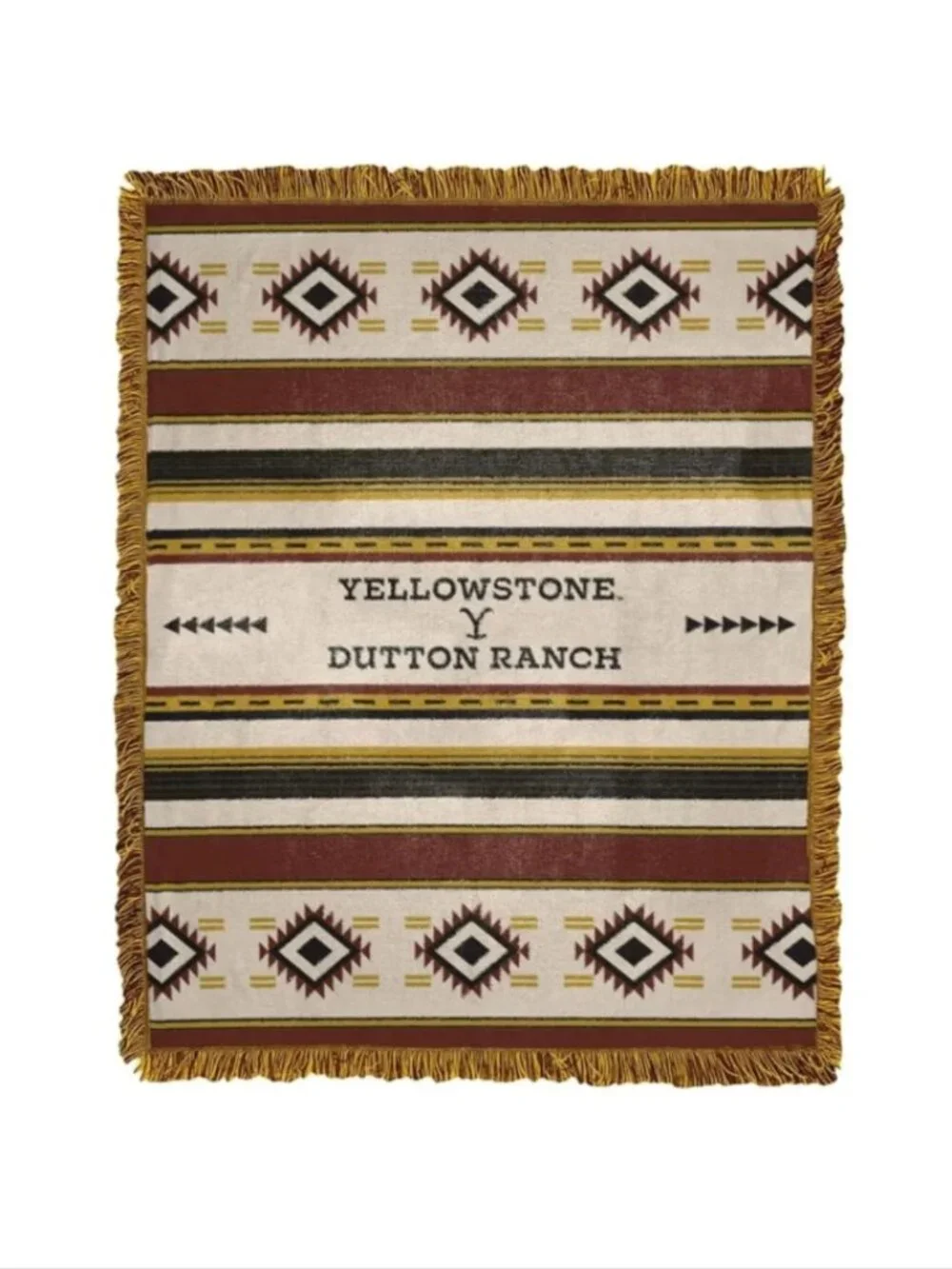 Northwest Yellowstone Woven Jacquard Throw Blanket, Montana Tribal